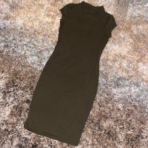 🌳 olive green bodycon dress 🌳